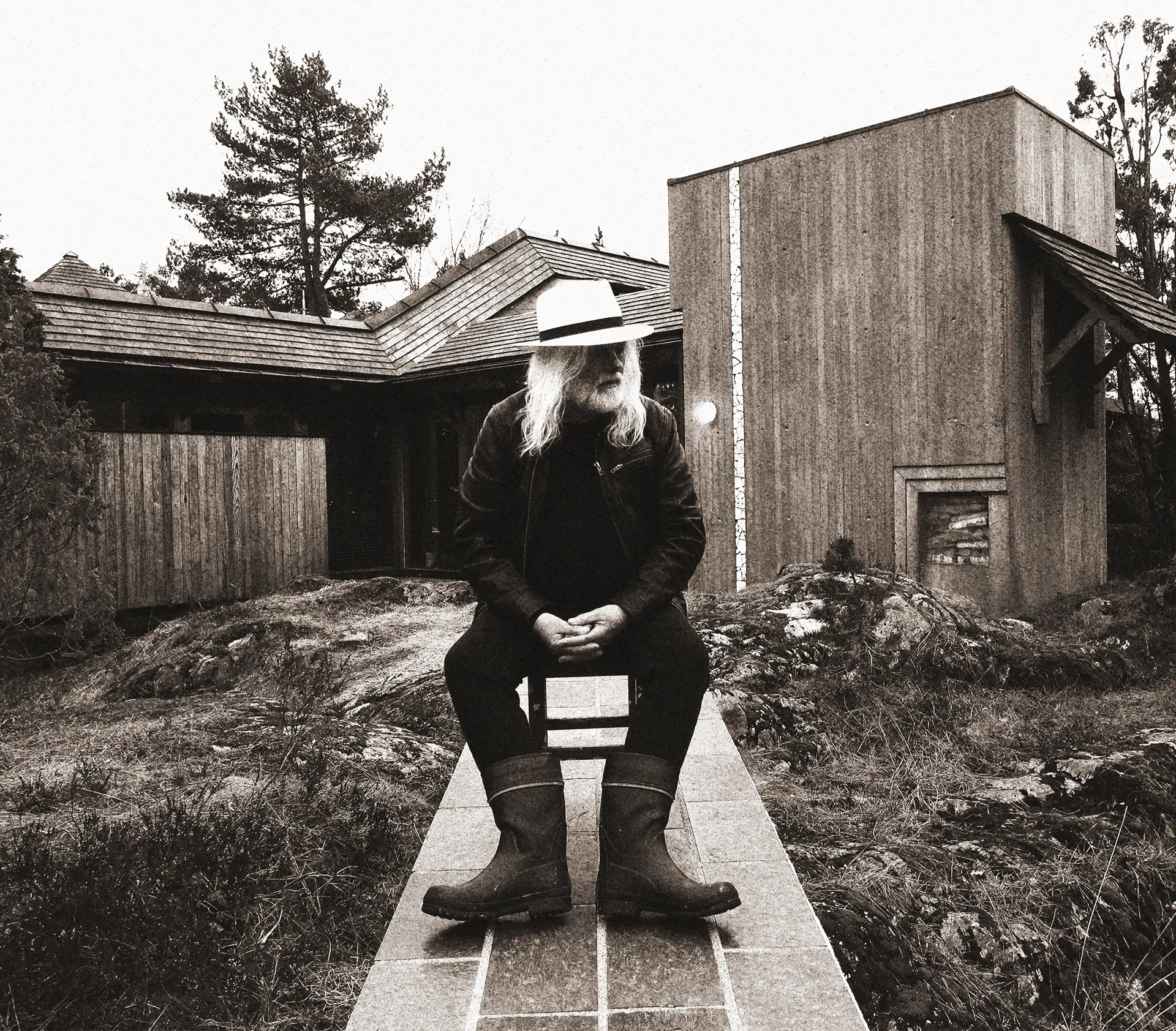 Terje Welle Busk outside Villa Busk